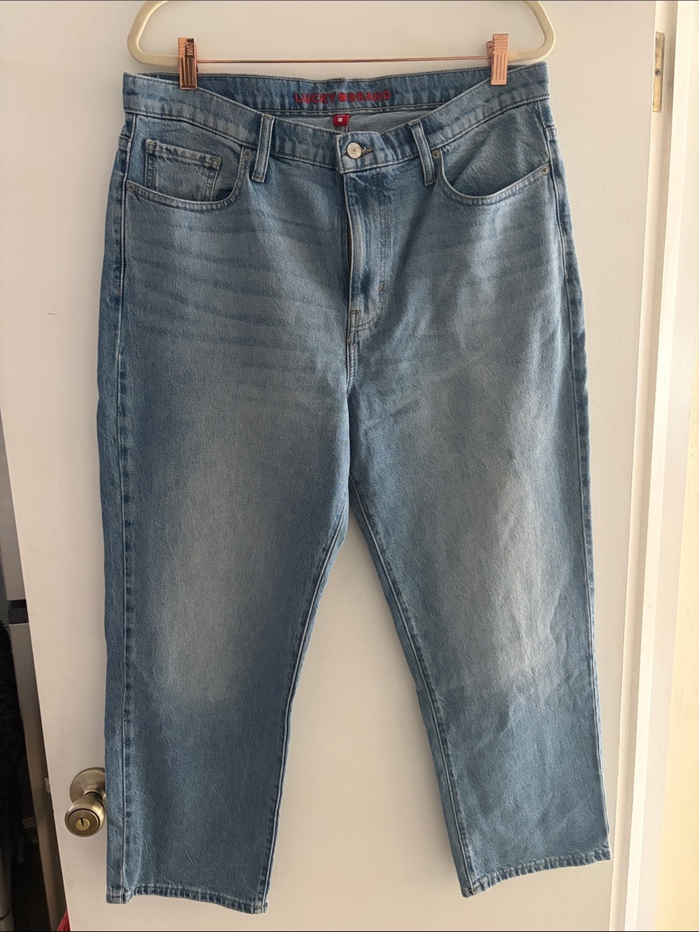 Lucky Brand Light Blue Ankle Straight Jeans